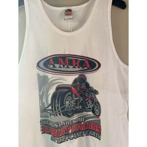 AMRA Harley vintage motorcycle graphic tank top size L